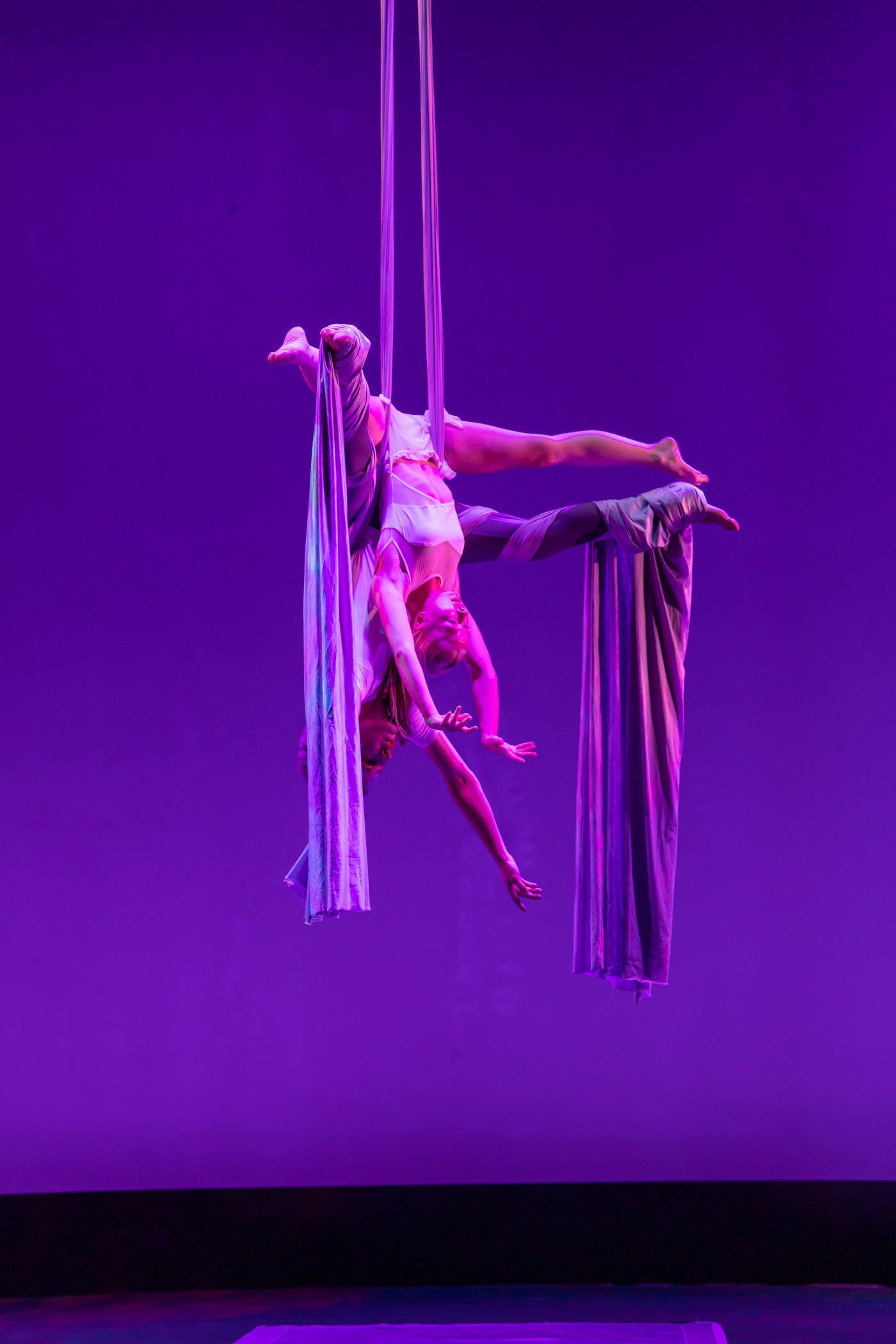 A Light To My Path aerial fabric duet inversion