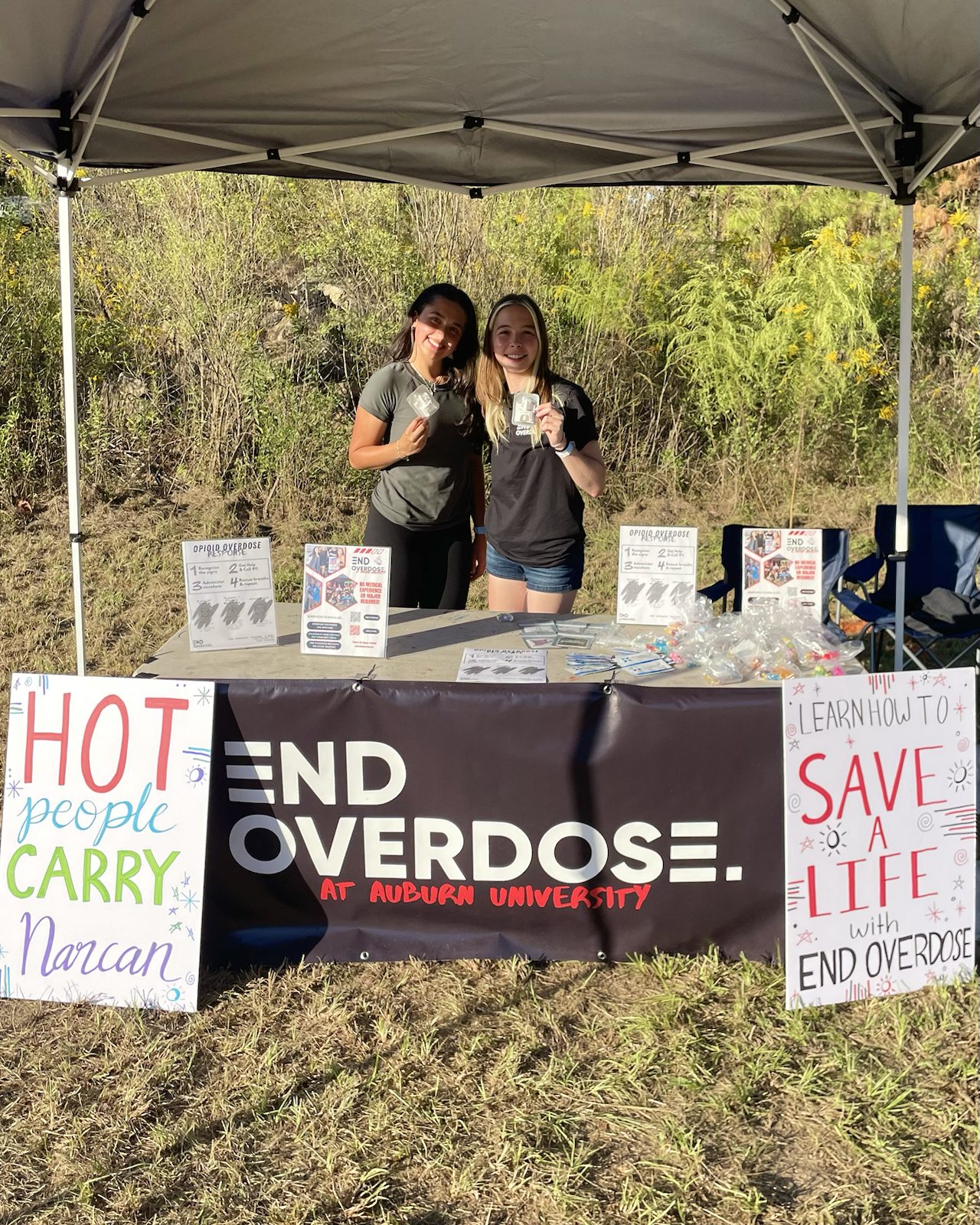 Liz Koifman with End Overdose Auburn outreach participants
