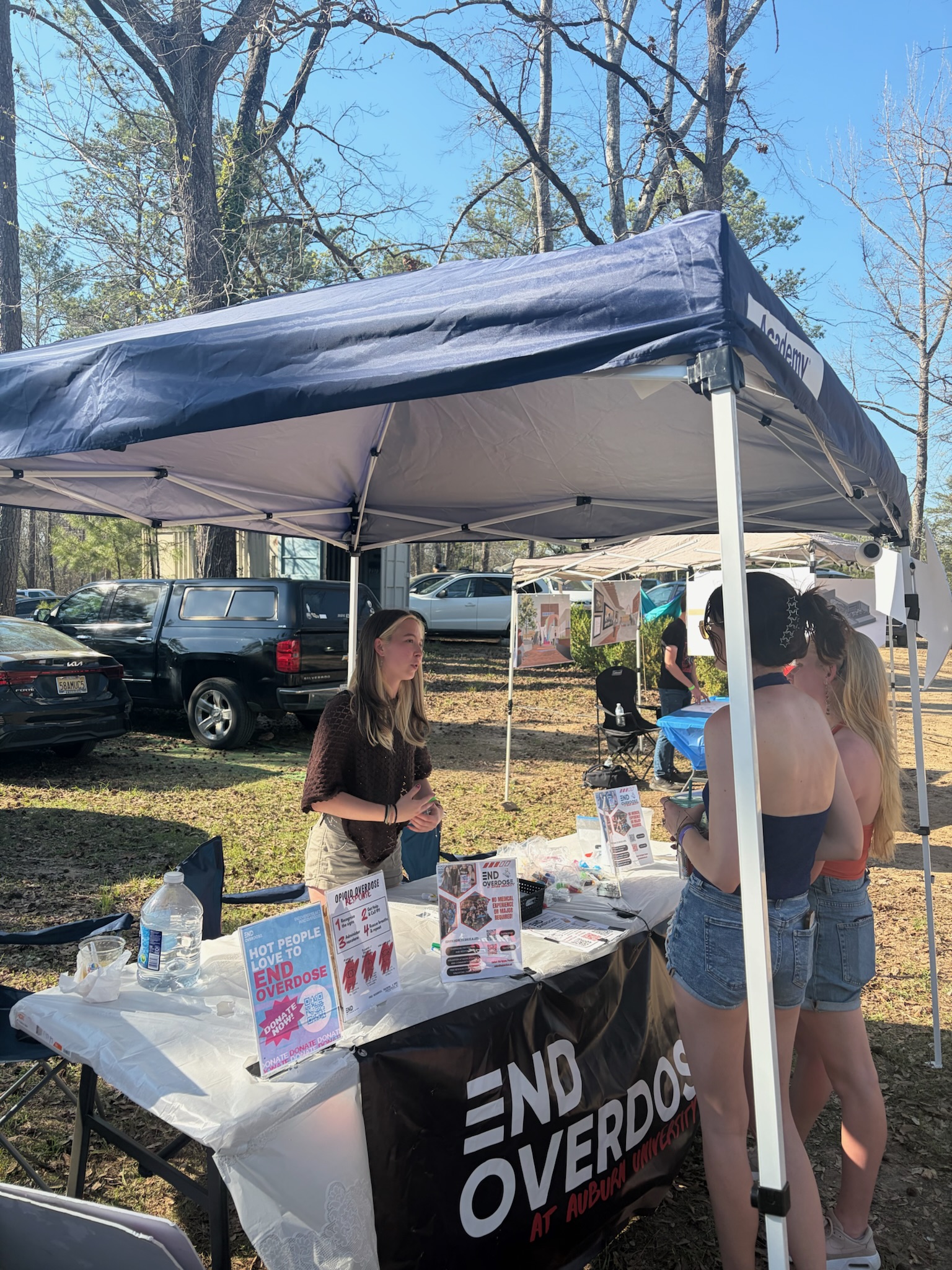 Liz Koifman with End Overdose Auburn outreach participants