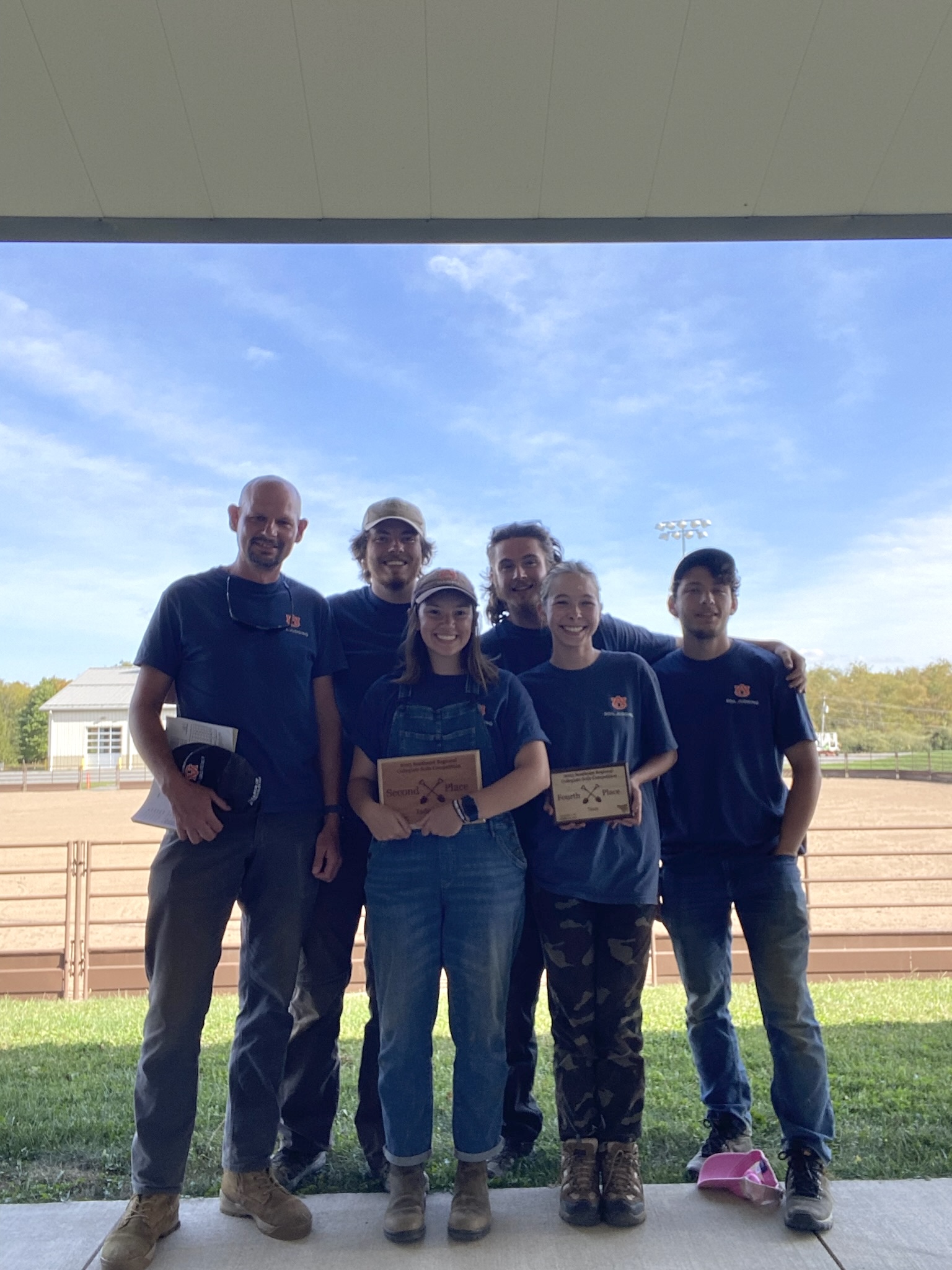 Auburn Collegiate Soil Judging Team at the Southeast regional competition